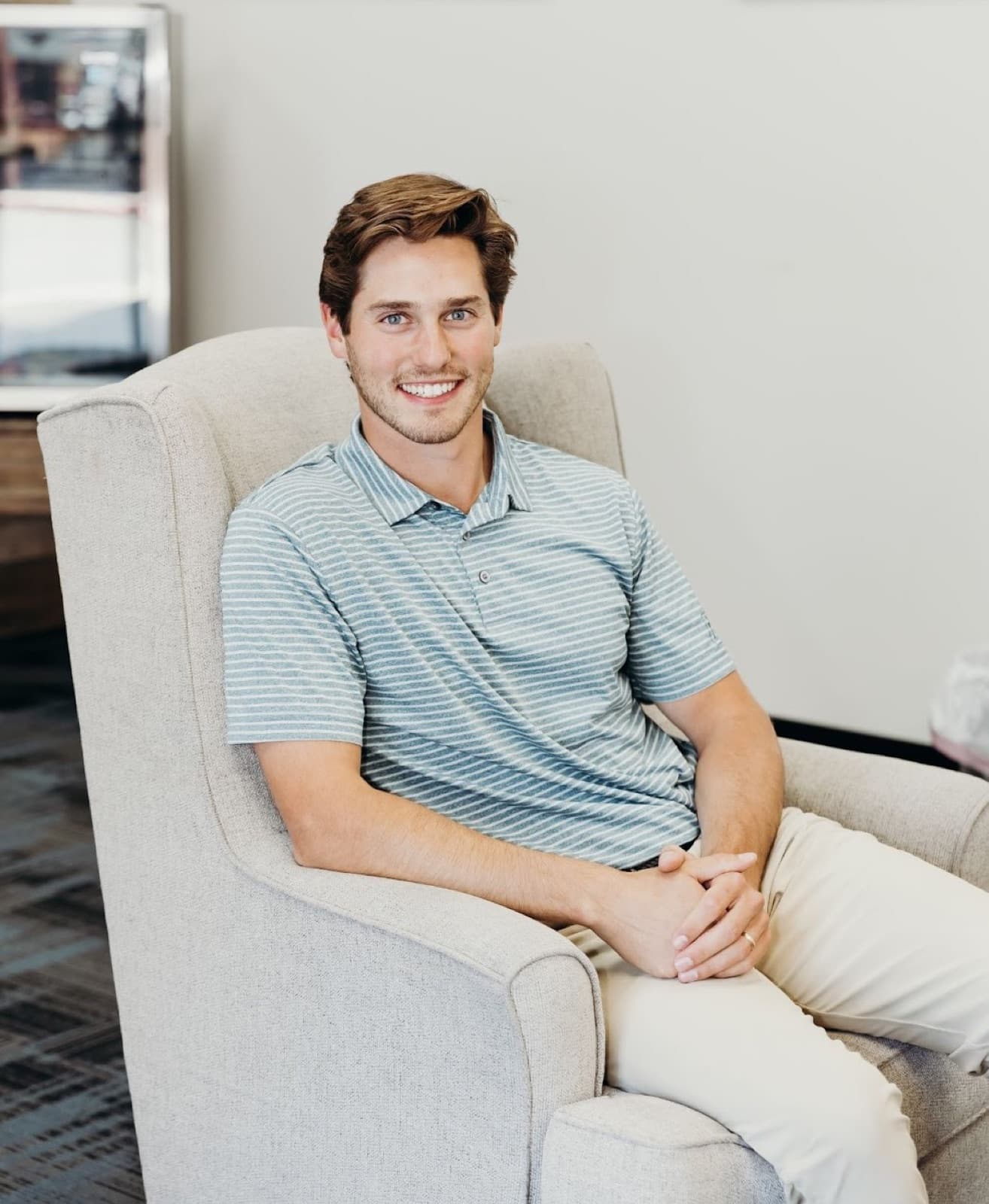 Portrait of Dr. Taylor Wolf, sports chiropractor and owner of Elevated Sport and Spine in Salt Lake City, Utah.